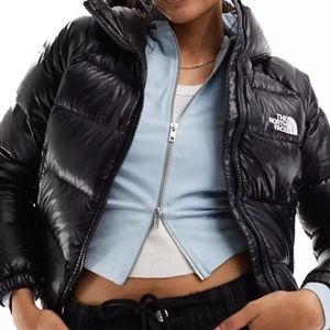 The North Face Hydrenalite down hooded jacket in black